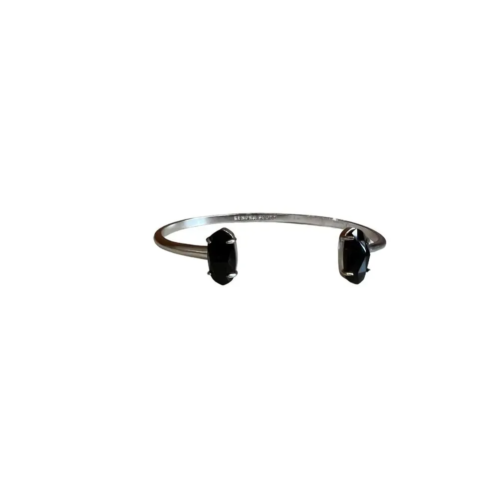 Kendra Scott Edie cuff bracelet silver black